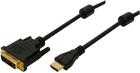 Kabel Logilink HDMI - DVI-D 2 m Black (4260113564363) - obraz 1