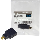 Adapter Logilink HDMI - micro-HDMI Black (4052792005936) - obraz 1