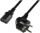 Kabel zasilający Logilink CEE7/7 - IEC-C13 3 m Black (4260113568507) - obraz 1