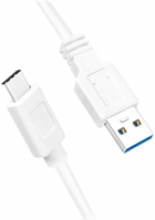 Кабель Logilink USB 3.2 Gen1x1 USB Type-A- USB Type-C 0.15 м White (4052792055214) - зображення 1