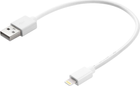 Kabel Sandberg USB Type-A - Apple Lightning 0.2 m White (5705730441196) - obraz 1