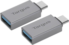 Zestaw adapterów Targus USB Type-C - USB Type-A 2 szt Silver (ACA979GL) - obraz 1