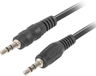 Kabel Lanberg Mini Jack 3.5 mm - Mini Jack 3.5 mm 2 m Black (CA-MJMJ-10CC-0020-BK)