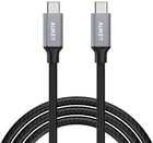 Kabel Aukey USB Type-C - USB Type-C 1 m Black (5902666661456) - obraz 1