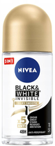 Антиперспірант NIVEA Black and White Invisible Silky Smooth кульковий 50 мл (42360612) - зображення 1
