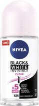 Антиперспірант NIVEA Black and White clear невидимий в спреї 48 годин 50 мл (42246947) - зображення 1