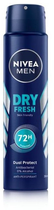 Антиперспірант NIVEA Dry Fresh в спреї 48 годин для чоловіків 250 мл (5900017061405) - зображення 1