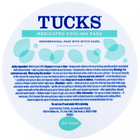 просочені медикаментами охолодні подушечки, Tucks, 100 подушечок - зображення 1