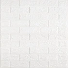 3D панель самоклеющаяся кирпич Белый Матовый 700х770х5мм (001-5M)