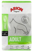 Сухий корм для дорослих собак маленьких порід Arion Chicken and Rice 3 кг (5414970055178) - зображення 1