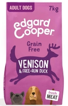 Karma sucha dla psów dorosłych Edgard & Cooper Fresh Venison and Free-Run Duck 7 kg (5425039485140) - obraz 1