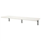 Полиця навісна IKEA BERGSHULT / KROKSHULT, білий, антрацит, 120х30 см, 893.260.62