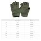 Рукавиці тактичні безпалі Pentagon Duty Mechanic 1/2 Gloves Olive Green L - зображення 2