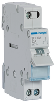 Переключатель I-0-II 230V 1-полюсный Hager SFT132 32А выход сверху