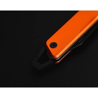 Раскладной туристический нож True Utility Modern Keychain Knife Чорний-Помаранчевий - изображение 4