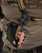 Ремінь зброї тактичний одноточковий паракорд кайот Вт7082 - зображення 3