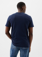 Koszulka bawełniana długa męska GAP 856659-04 M Ciemnogranatowa (1200132689428) - obraz 2