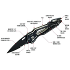 Раскладной нож True Utility Smartknife+ Чорний - изображение 4