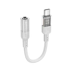 Перехідник HOCO Spirit transparent digital audio converter Type-C to 3.5 mm LS37 |15cm, DAC| сірий