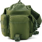 Армейская набедренная сумка на ногу тактическая сумка на пояс военная олива - изображение 3