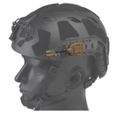 Тактический фонарик на шлем, 2 диода (белый+ ИК) Фонарь на каску армейский койот - изображение 4