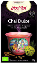 Herbata Yogi Tea Chai Dulce 17 torebek x 2 g (4012824400696) - obraz 1