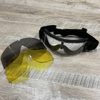 Вентильовані окуляри типу Gogle (набір з 3 лінз) - Tan [P&J] - зображення 7