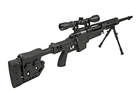 Снайперська гвинтівка MB4411D - з оптичним прицілом і сошками - Black [WELL] - зображення 7