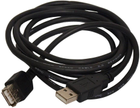 Przedłużacz ART USB Type-A - USB Type-A 3 m Black (AL-OEM-111) - obraz 1
