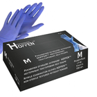 Рукавички нітрилові сині HOFFEN нестерильні текстуровані без пудри розмір M - зображення 1