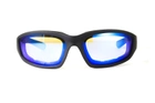 Очки защитные фотохромные Global Vision KickBack Photochromic (G-Tech™ blue) Anti-Fog, фотохромные синие зеркальные - изображение 5