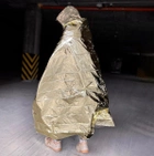 Рятувальне покривало ізотермічне з металевим напиленням Holthaus Medical 160 х 210 см - зображення 3