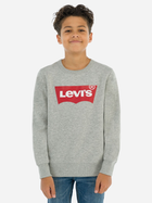 Bluza bez kaptura chłopięca Levi's Lvb-Batwing Crewneck Sweatshirt 9E9079-C87 110-116 cm Szara (3665115046113)