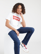 Koszulka chłopięca Levi's Lvb-Batwing Tee 9E8157-001 158-164 cm Biała (3665115029956) - obraz 4