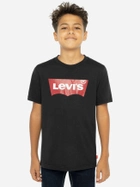Koszulka chłopięca Levi's Lvb-Batwing Tee 8E8157-023 116 cm Czarna (3665115030518) - obraz 1