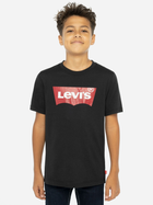 Koszulka chłopięca Levi's Lvb-Batwing Tee 9E8157-023 134-140 cm Czarna (3665115030532) - obraz 1