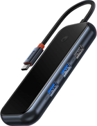 Hub USB 5w1 Baseus AcmeJoy WKJZ010213 series USB-C do 2xUSB 3.0 + USB 2.0 + USB-C PD + HDMI Dark Grey (WKJZ010213) - obraz 3