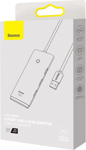 Hub USB 4w1 Baseus Lite Series WKQX080001 4xUSB 5Gb/s Black (WKQX080001) - obraz 7