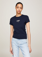 Koszulka damska bawełniana Tommy Jeans DW0DW17839-C1G L Granatowa (8720646643950) - obraz 1