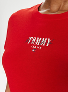 Koszulka damska bawełniana Tommy Jeans DW0DW17839-XNL XS Czerwona (8720646685370) - obraz 3