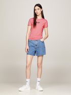 Koszulka damska bawełniana Tommy Jeans DW0DW17839-TIC L Różowa (8720646693085) - obraz 2