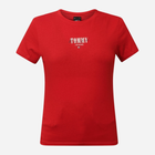 Koszulka damska bawełniana Tommy Jeans DW0DW17839-XNL XS Czerwona (8720646685370) - obraz 4