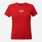 Koszulka damska bawełniana Tommy Jeans DW0DW17839-XNL S Czerwona (8720646685851) - obraz 4