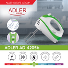 Mikser Adler AD 4205 g - obraz 6