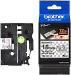 Taśma etykietowa Brother P-Touch TZE-SE4 18 mm 8 m Black/White (4977766692236) - obraz 1