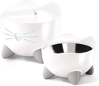 Miska dla kotów Catit Pixi Elevated Feeding Dish 200 ml White (0022517438817) - obraz 2