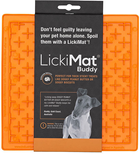 Килимок для ласощів для собак LickiMat Dog Bowl Buddy 20 x 20 см Orange (9349785000456) - зображення 1