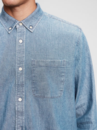 Koszula jeansowa przejściowa męska GAP 736872-00 XL Niebieska (1200056830609) - obraz 3