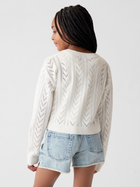 Sweter rozpinany dla dziewczynki GAP 881467-03 137-145 cm Biały (1200133188845) - obraz 2