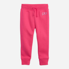 Sportowe spodnie joggery dziecięce dziewczęce GAP 688170-02 84-91 cm Różowe (1200002933903) - obraz 1